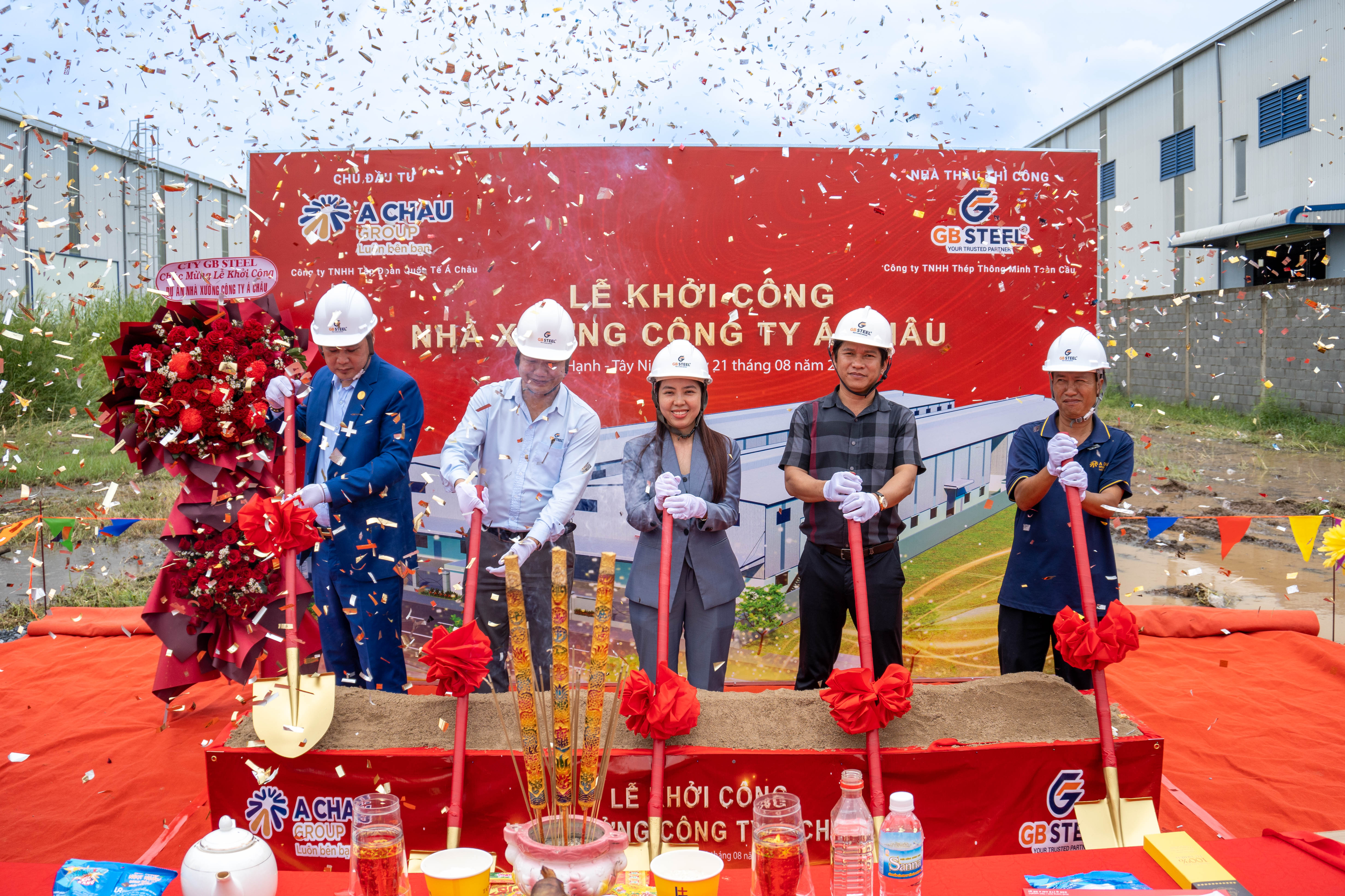 GB STEEL as the Construction Contractor at the Groundbreaking Ceremony of Asia Company’s Factory