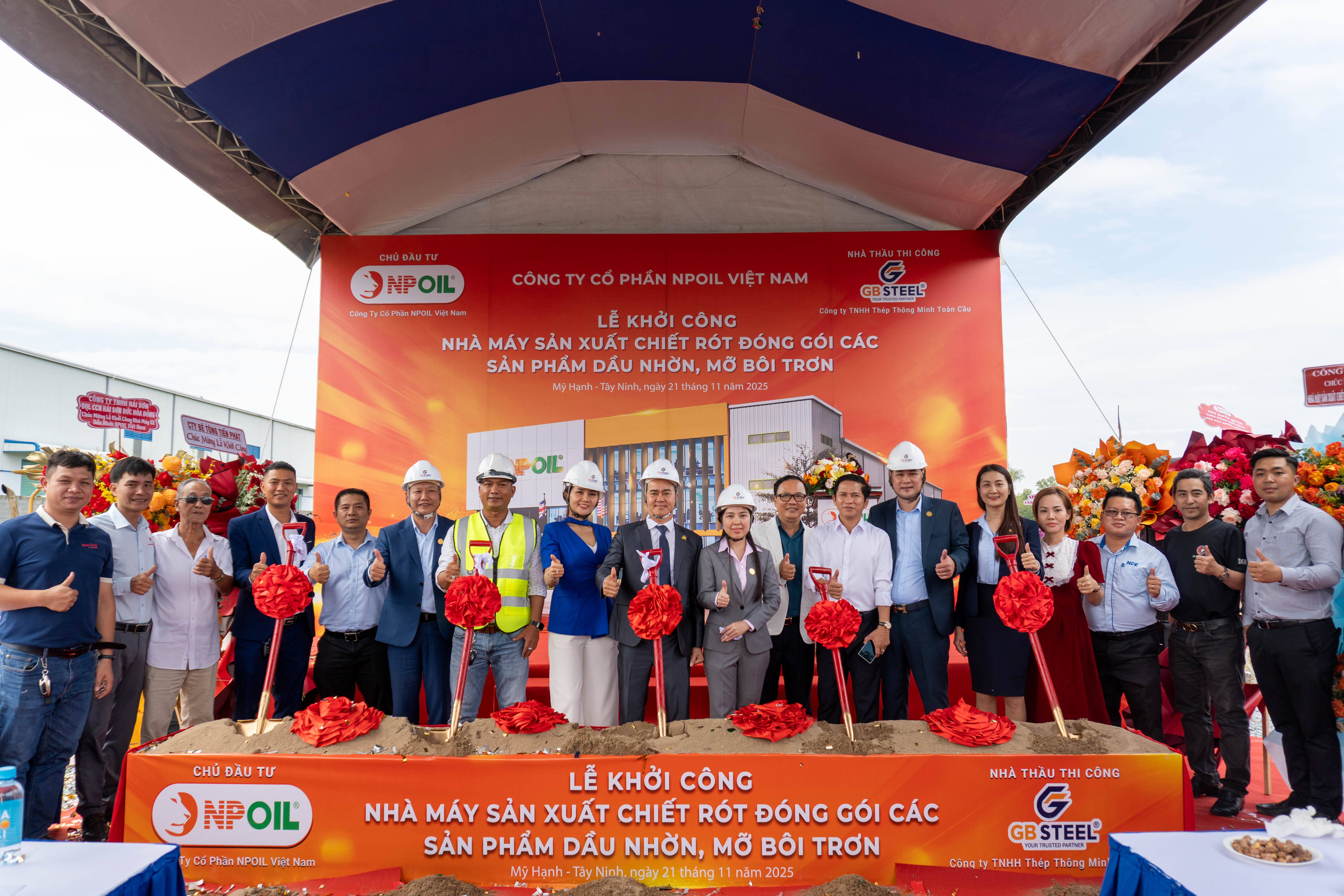 Groundbreaking Ceremony of NPOIL Vietnam’s Lubricant Manufacturing & Packaging Factory in My Hanh, Tay Ninh