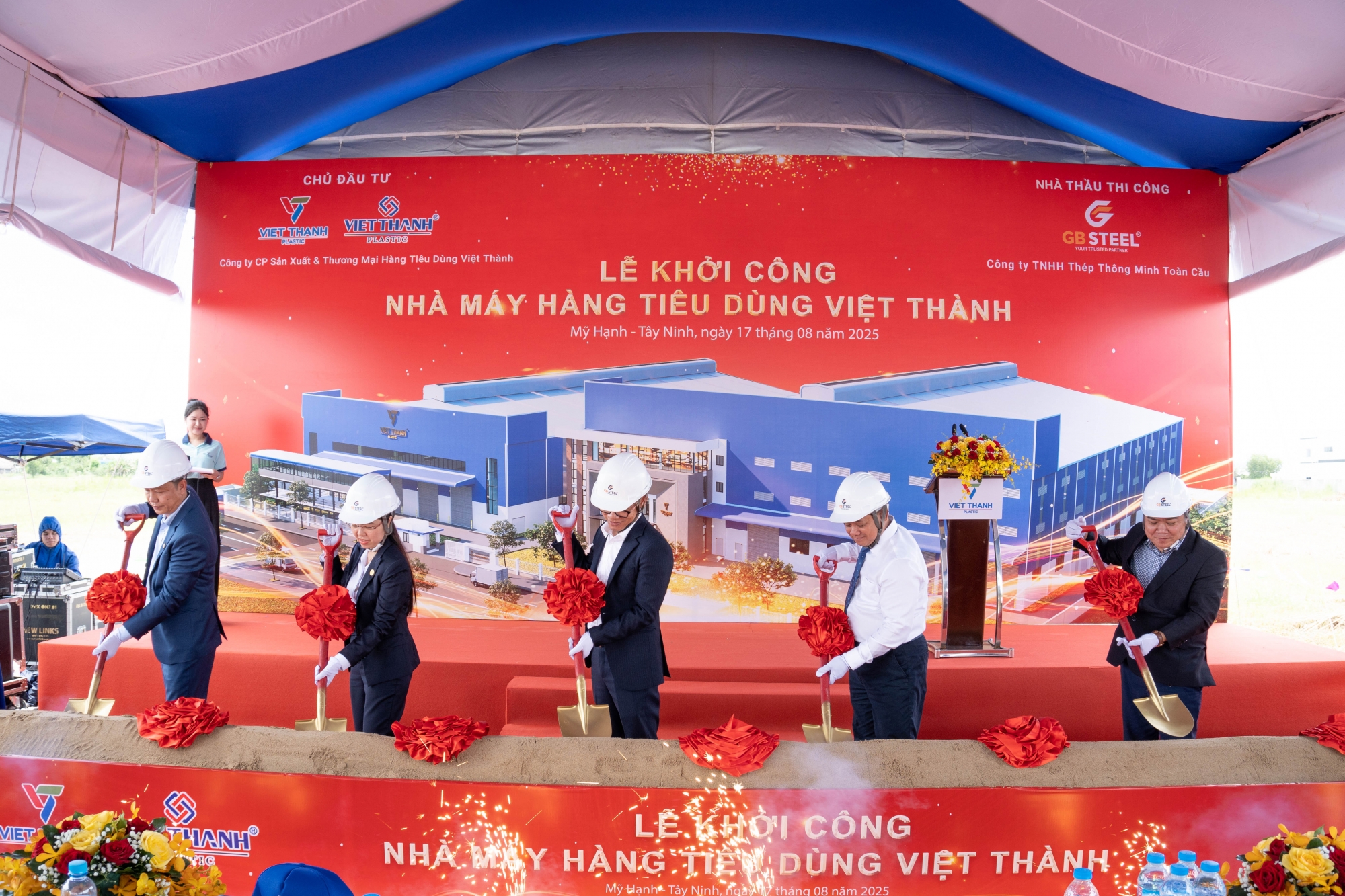GB STEEL as Construction Contractor at Viet Thanh Consumer Goods Factory Groundbreaking.