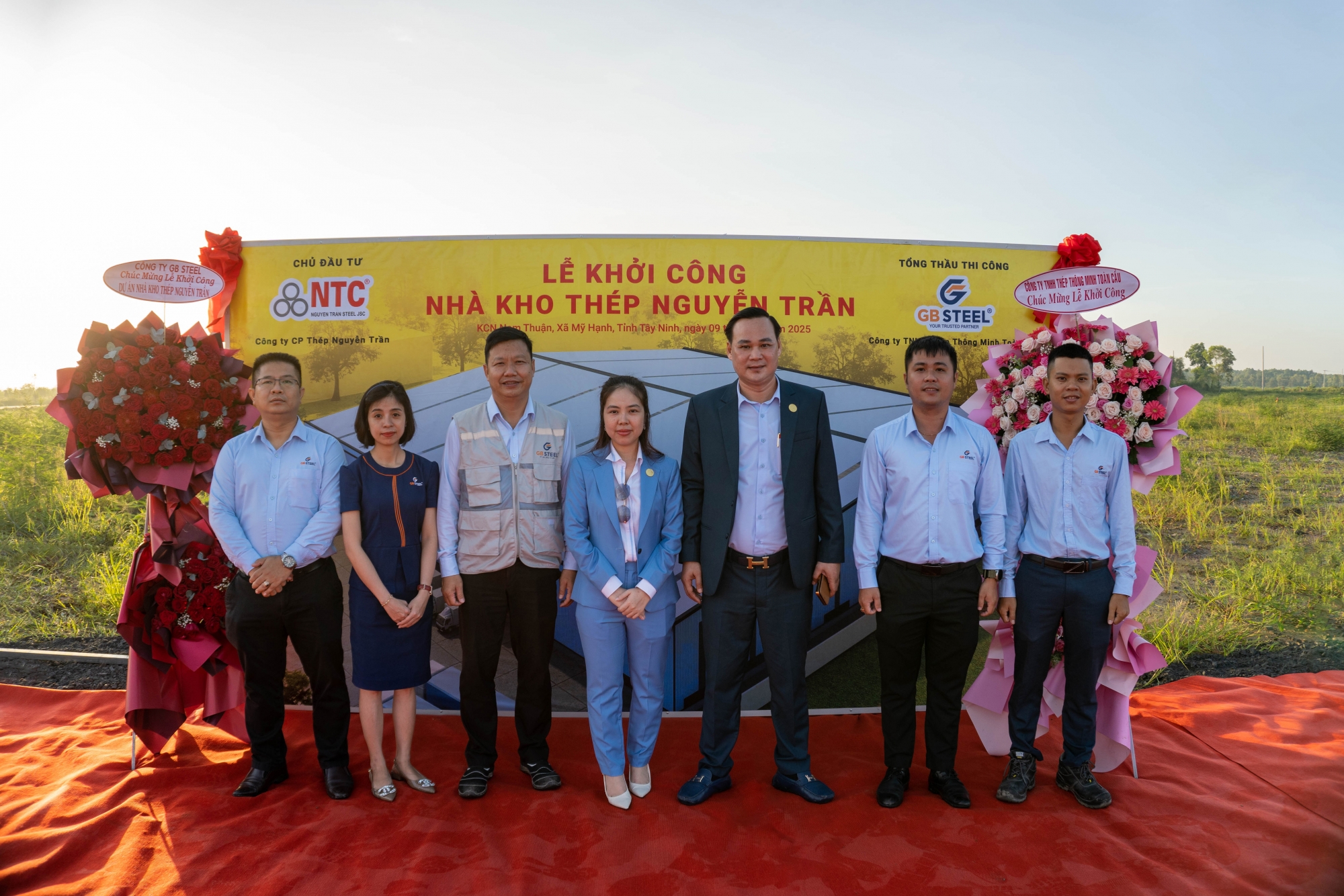Board of Directors of GB STEEL was present at the groundbreaking ceremony of the Nguyen Tran Steel Warehouse.